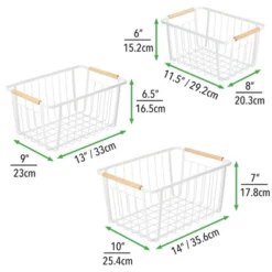 MDesign Metal Garage, Home Storage Organizer Basket - Set Of 3 -IRIS Storage Deals Store GUEST 539bdf9f f101 4121 bfa3 78463de25247