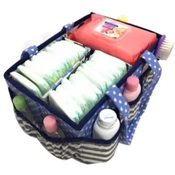 Bacati - Elephants Blue/Gray Storage Caddy -IRIS Storage Deals Store GUEST 5545c016 931c 4673 9e9e 1cc55e4157a5