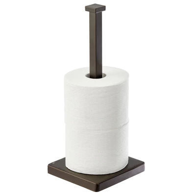 MDesign Modern Metal Free-Standing Toilet Paper Stand, Holds 3 Rolls 6 MDesign Modern Metal Free-Standing Toilet Paper Stand, Holds 3 Rolls - Image 6
