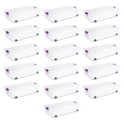 Sterilite 17611704 60 Quart ClearView Latch Lid Wheeled Underbed Box -IRIS Storage Deals Store GUEST 565c3aa5 2cb4 429b 8e31 7aaa065707ba