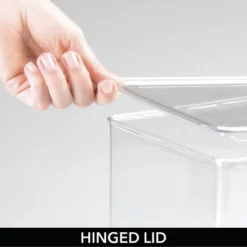 MDesign Stackable Closet Storage Bin Box With Lid, 2 Pack - Clear -IRIS Storage Deals Store GUEST 56a1a321 1eb2 420d af69 a0afb3d457d0