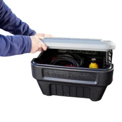 Rubbermaid 8 Gallon Action Packer Lockable Latch Indoor And Outdoor Storage Box Container, Black (4 Pack) -IRIS Storage Deals Store GUEST 58288bce 1638 4ea1 b84d 0c53f7c057d8