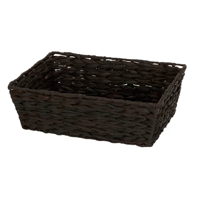 Household Essentials Set Of 4 Hyacinth Stained Baskets Brown 10 Household Essentials Set Of 4 Hyacinth Stained Baskets Brown - Image 10