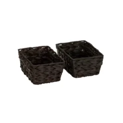 Household Essentials Set Of 4 Hyacinth Stained Baskets Brown 18 Household Essentials Set Of 4 Hyacinth Stained Baskets Brown -IRIS Storage Deals Store GUEST 591680ac fafe 499a 87f3 ffe80eece14b