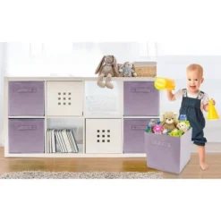 Sorbus 11 Inch Cube Storage Organizer Bins - 6 Pack -IRIS Storage Deals Store GUEST 599b77af 5be2 41bd ab33 5eaa65f109ef