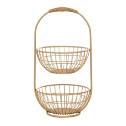 Traditional Metal Storage Basket Gold - Olivia & May -IRIS Storage Deals Store GUEST 59c8b93c e6ee 49bd 91a2 414a3e691d5e