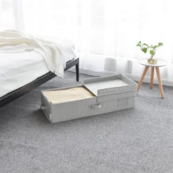 WeThinkStorage 30" X 12" X 6.5" Foldable Under Bed Organizer With Double Folding