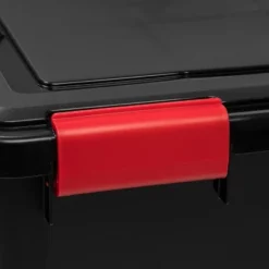 IRIS USA WeatherPro™ Bin Tote Organizing Container, Black/Red -IRIS Storage Deals Store GUEST 5a147ee7 8383 4064 82eb cf8a15d5712c