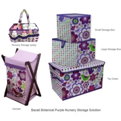 Bacati - Botanical Purple Storage Box Large -IRIS Storage Deals Store GUEST 5a6f0f82 049c 4893 aa07 0b2d0a88d01d
