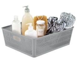 Simplify 2pk Large Slide And Stack Storage Shallow Totes Gray 22 Simplify 2pk Large Slide And Stack Storage Shallow Totes Gray -IRIS Storage Deals Store GUEST 5ada12e6 b8ce 4639 b753 832bdaa2bfaf