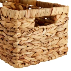 Juvale 2 Pack Small Rectangular Wicker Baskets For Shelves, 6 Inch Wide Hand Woven Water Hyacinth Baskets -IRIS Storage Deals Store GUEST 5d0c72dc a2ef 4fbc 9ef5 4cada895a300