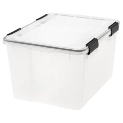IRIS WeatherPro Plastic Storage Bin Clear With Lid -IRIS Storage Deals Store GUEST 5d703ded 3ab8 4040 8a55 dd650beec4e9