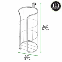 MDesign Metal Over The Tank Toilet Tissue Paper Roll Holder 12 MDesign Metal Over The Tank Toilet Tissue Paper Roll Holder -IRIS Storage Deals Store GUEST 5dfeb34c cf64 4032 91fd 1a324799fb38