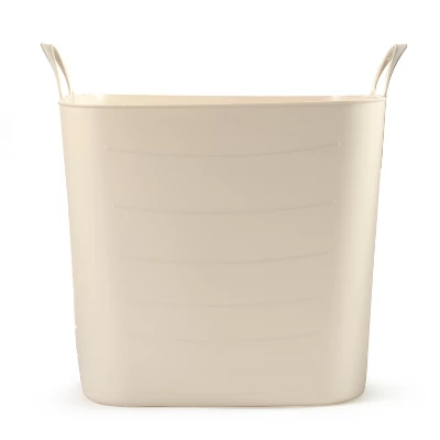 Life Story Tub 25L Tan Tub Basket 6.6 Gal Plastic Storage Tote Bin W/ Carry Handles, Tan (6 Pack) 2 Life Story Tub 25L Tan Tub Basket 6.6 Gal Plastic Storage Tote Bin W/ Carry Handles, Tan (6 Pack) - Image 2