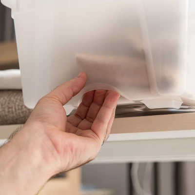 IRIS USA Plastic Storage Bin With Lid And Secure Latching Buckles 2 IRIS USA Plastic Storage Bin With Lid And Secure Latching Buckles - Image 2