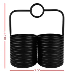 O-Handle Utensil Caddy Black Metal - Foreside Home & Garden 9 O-Handle Utensil Caddy Black Metal - Foreside Home & Garden -IRIS Storage Deals Store GUEST 60885760 5fd9 4fd0 9b11 03c3e9d360ca