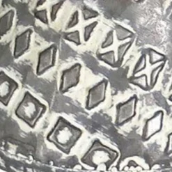 Set Of 2 Rustic Whitewashed Pattern Galvanized Metal Decorative Storage Baskets With Faux Leather Handles - Foreside Home And Garden -IRIS Storage Deals Store GUEST 60b736c0 98fe 4ea5 aa41 7ca00a2861b6