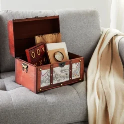 Juvale Set Of 3 Small Wooden Storage Trunks And Chests, Living Room Décor Suitcases With Antique Map Print For Jewelry, 3 Sizes 10 Juvale Set Of 3 Small Wooden Storage Trunks And Chests, Living Room Décor Suitcases With Antique Map Print For Jewelry, 3 Sizes -IRIS Storage Deals Store GUEST 6192cbbd 3c55 445e a63d 3a379c52c705