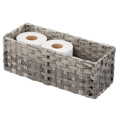 MDesign Woven Seagrass Toilet Tank Storage Basket For Bathroom 8 MDesign Woven Seagrass Toilet Tank Storage Basket For Bathroom - Image 8