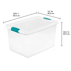 Sterilite 64 Qt Latching Box Large Stackable Clear Plastic Storage Totes, 6 Pack & Deep Clip Container Bins For Organization And Storage, 4 Pack -IRIS Storage Deals Store GUEST 628ae042 f697 46ba 92e0 b5647dd284be