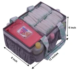 Bacati - Clouds In The City Mint/Gray Nursery Storage Caddy -IRIS Storage Deals Store GUEST 63c5c032 68e7 4845 9dc5 979a82bad40f