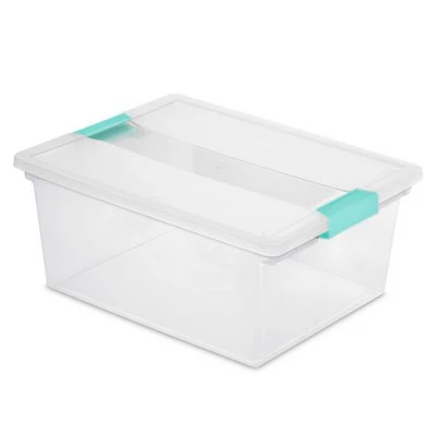 Sterilite Medium Clear Multipurpose Plastic Storage Tote, 4 Pack, And Large Clear Multipurpose Plastic Storage Tote, 4 Pack For Home Organization 2 Sterilite Medium Clear Multipurpose Plastic Storage Tote, 4 Pack, And Large Clear Multipurpose Plastic Storage Tote, 4 Pack For Home Organization - Image 2