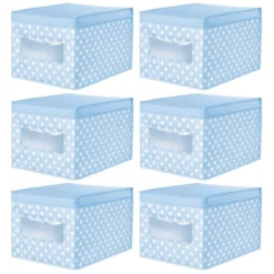 MDesign Child/Kids Fabric Closet Storage Box, Large, Polka Dot, 6 Pack 17 MDesign Child/Kids Fabric Closet Storage Box, Large, Polka Dot, 6 Pack -IRIS Storage Deals Store GUEST 64711156 a179 4352 b051 105ccde2fd53