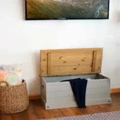 Sunnydaze Decor Sunnydaze Indoor Trunk With Handles - Solid Pine Construction - 39.5" W 25 Sunnydaze Decor Sunnydaze Indoor Trunk With Handles - Solid Pine Construction - 39.5" W -IRIS Storage Deals Store GUEST 655bd6ae 1845 4da5 91bd adb2549d40df