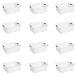 Sterilite Ultra Plastic Durable Storage Bin Tote Baskets With Comfortable Handles For Household And Office Organization -IRIS Storage Deals Store GUEST 6571b057 7bc4 41ad 96e0 7e3aba8a196c