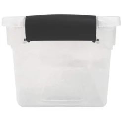 Homz Multipurpose 7.5 Quart Clear Storage Container Tote Bins With Secure Latching Lids For Home Or Office Organization, (5 Pack) -IRIS Storage Deals Store GUEST 65d95c95 328e 4b09 ac1b fa6d128f8590