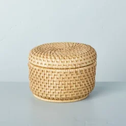 Woven Basket With Lid Natural - Hearth & Hand™ With Magnolia 9 Woven Basket With Lid Natural - Hearth & Hand™ With Magnolia -IRIS Storage Deals Store GUEST 66a4f642 06e1 4c92 934e 2dcb97d900b7