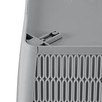 Simplify 2pk Large Slide And Stack Storage Shallow Totes Gray 6 Simplify 2pk Large Slide And Stack Storage Shallow Totes Gray - Image 6