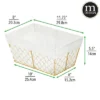 MDesign Medium Chicken Wire Storage Basket, Fabric Liner