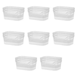 Sterilite 9.5 X 6.5 X 4 Inch Small Open Scoop Front Clear Storage Bin With Comfortable Carry Through Handles For Household Organization -IRIS Storage Deals Store GUEST 6774d7eb 3d36 44aa 9d32 8b9fd19e01f0