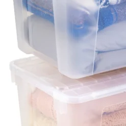 IRIS 4pk 50qt Plastic Storage Totes With Wing Lid -IRIS Storage Deals Store GUEST 678192f3 e411 4ff1 91fb fed7feb52af1