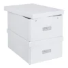 Bigso Box Of Sweden 11"X15"X6" Set Of 2 Katia Box White