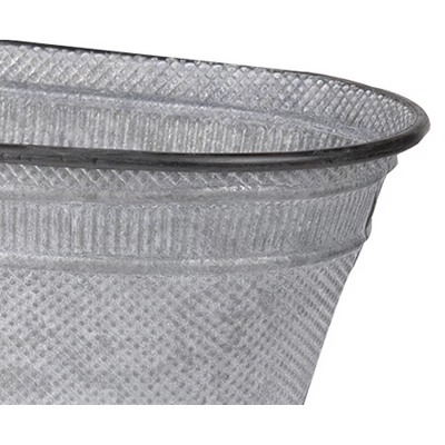 Clemson Oval Metal Tubs Silver 3pk - A&B Home 2 Clemson Oval Metal Tubs Silver 3pk - A&B Home - Image 2