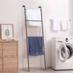 NEX 2pk 4 Tier Ladder Style Towel Racks Black -IRIS Storage Deals Store GUEST 68451694 921a 4351 b030 21e5334cf4e1