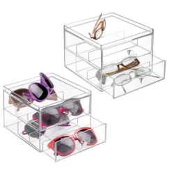 MDesign Plastic Glasses Storage Organizer Box, 2 Drawers, 2 Pack 16 MDesign Plastic Glasses Storage Organizer Box, 2 Drawers, 2 Pack -IRIS Storage Deals Store GUEST 685b3bbe 8205 4bc8 b066 ad9ef4f5b699
