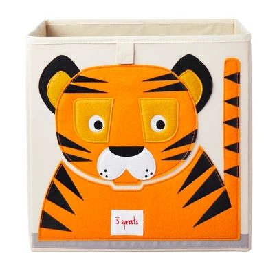 3 Sprouts Foldable Storage Cube Bin Box Soft Toy Bin, Friendly Tiger & Collapsible Toy Chest Bin For Playroom, Nursery, Laundry, Leopard 1 3 Sprouts Foldable Storage Cube Bin Box Soft Toy Bin, Friendly Tiger & Collapsible Toy Chest Bin For Playroom, Nursery, Laundry, Leopard