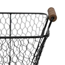 Set Of 2 Oblong Black Metal & Wood Baskets - Foreside Home & Garden -IRIS Storage Deals Store GUEST 6922c3a1 d6c5 4bb5 9820 4ba3f5fc5e57