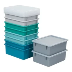 ECR4Kids Letter Size Deep Storage Tray With Lid, Large Plastic Storage Bins, 10-Pack -IRIS Storage Deals Store GUEST 69ccd1cd 3db6 4edd b709 9fca5e0cf9eb