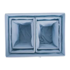 Design Imports Set Of 5 Antique White Chicken Wire Liner Baskets Denim -IRIS Storage Deals Store GUEST 6a8be032 8453 42e8 aab7 31a89721dd86