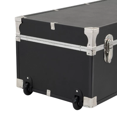 Seward Rover 30" Trunk With Wheels And Lock Black 3 Seward Rover 30" Trunk With Wheels And Lock Black - Image 3
