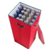 Elf Stor 30" All Occasion Vertical Wrapping Paper Storage Box With Lid Red