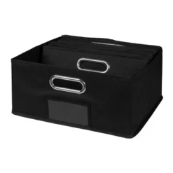 Niche Cubo 6pk Half Size Foldable Fabric Storage Bins With Label Holder Black -IRIS Storage Deals Store GUEST 6b6af819 c84e 40c7 baf5 3574ac85dece