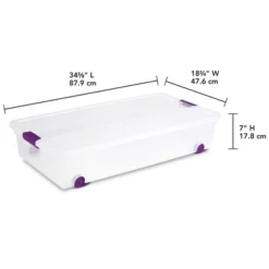 Sterilite 17611704 60 Quart ClearView Latch Lid Wheeled Underbed Box -IRIS Storage Deals Store GUEST 6c0160f4 28e2 4757 9c01 c4f312f7addf