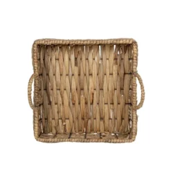 Brown Woven Seagrass & Metal Tray By Foreside Home & Garden -IRIS Storage Deals Store GUEST 6c36bacf ae1e 49ce 8aa1 912511a222a0