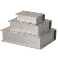 Vintiquewise Set Of 3 Velvet Vintage Storage Wooden Antique Classic Decorative Book Box Holder -IRIS Storage Deals Store GUEST 6c479331 57e1 47ba a969 492834137f6a