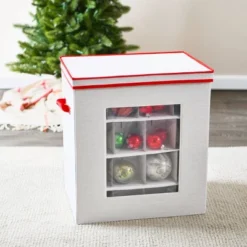 Household Essentials Ornament Storage Chest With 48 Pockets Red 13 Household Essentials Ornament Storage Chest With 48 Pockets Red -IRIS Storage Deals Store GUEST 6cbfdf46 353c 4ed9 9988 c0b98aecc5df